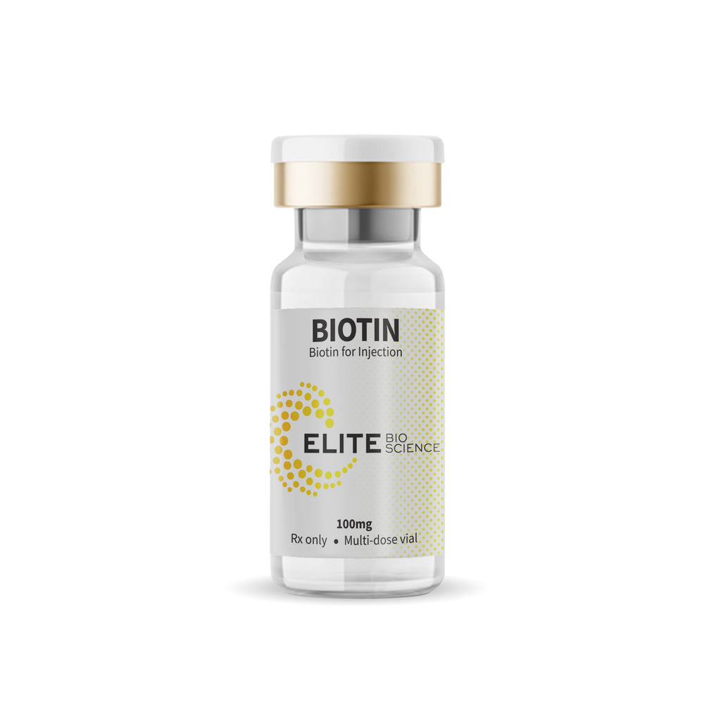 D-(+)Biotin (100mg) Vitamin B7 - IV, IM, SubQ Therapy