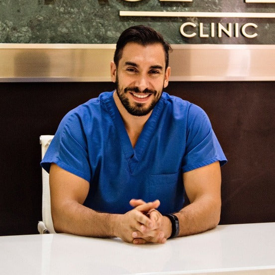 men working in the clinic